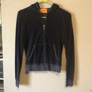 Navy Juicy Culture Sweat Jacket